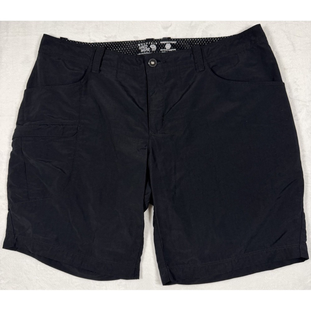 Mountain Hardwear Women's Size 10 Black Lightweight Quick Dry Nylon Hiking Short
